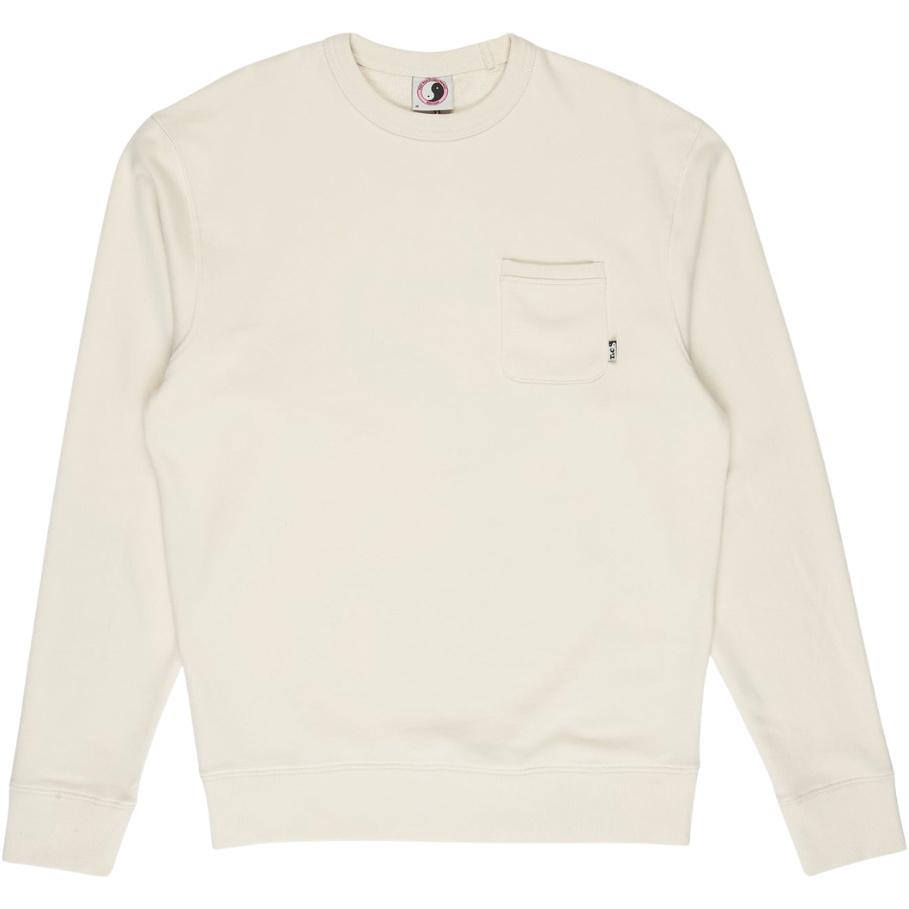 2026 T & C Surf Designs Mens YY 71 Pocket Crew Sweat TM7CF - Vintage White
